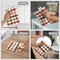 Urban Villa Fall Kitchen Towels Harvest Checks Dish Towels Set of 6 20" X30” 100% Cotton Highly Absorbent Quick Drying Dish Cloths & Dish Towels Thanks Giving Tea Towels with Hanging Loop Bar Towels